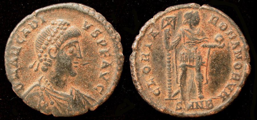 Arcadius Æ 2, Roman Glory, Nicomedia mint